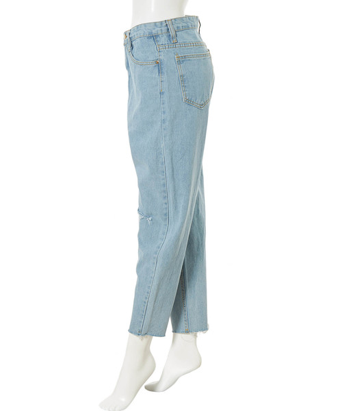 fifth(フィフス)の「カットオフダメージデザインデニム(デニムパンツ・レディース・ブルー/サックスブルー・SMALL/MEDIUM)」の10枚目の写真