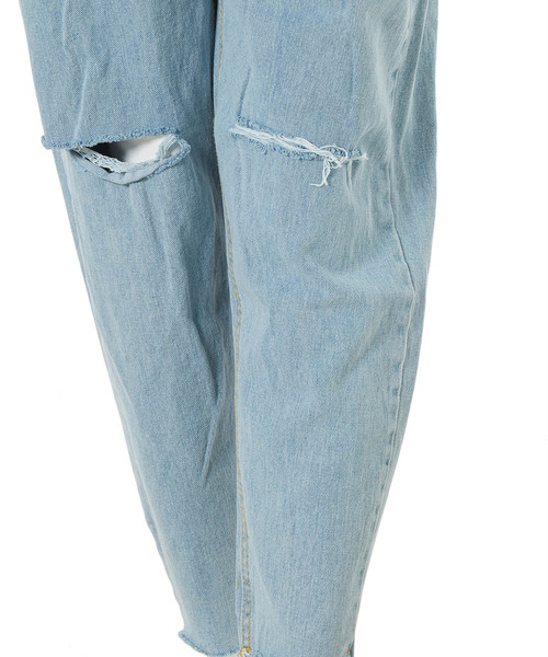 fifth(フィフス)の「カットオフダメージデザインデニム(デニムパンツ・レディース・ブルー/サックスブルー・SMALL/MEDIUM)」の12枚目の写真