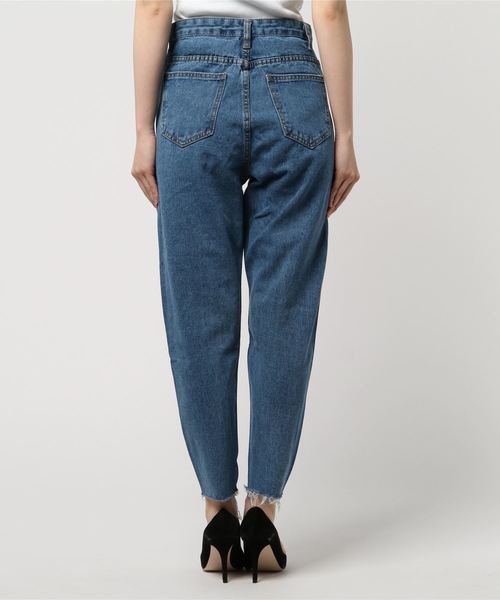 fifth(フィフス)の「カットオフダメージデザインデニム(デニムパンツ・レディース・ブルー/サックスブルー・SMALL/MEDIUM)」の3枚目の写真