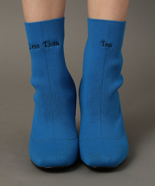 NINE（ナイン）の「ソックスニットブーツ（ブーツ・レディース・ブラック/オレンジ/ブルー・S/M/L）」の7枚目の写真