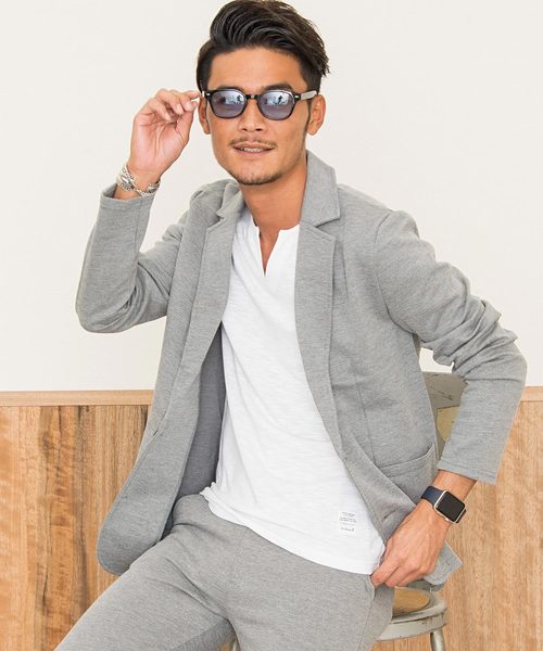 Vicci(ビッチ)の「『vicci/ヴィッチ』カルゼテーラードジャケット&パンツ【上下セットアップ】(セットアップ・メンズ・ブラック/チャコール/ネイビー/グレー・M/L/XL)」の11枚目の写真