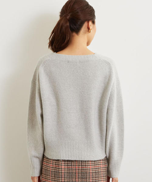 green label relaxing（グリーンレーベルリラクシング）の「FM テンジク ワイド カーディガン ◆（カーディガン/ボレロ・レディース・ライトグレー/ネイビー/ターコイズブルー・FREE）」の4枚目の写真