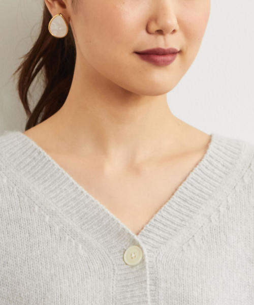 green label relaxing（グリーンレーベルリラクシング）の「FM テンジク ワイド カーディガン ◆（カーディガン/ボレロ・レディース・ライトグレー/ネイビー/ターコイズブルー・FREE）」の8枚目の写真