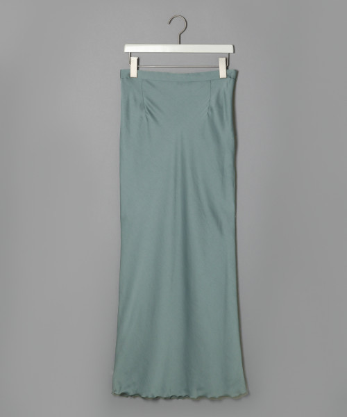 LOWRYS FARM(ローリーズファーム)の「マットサテンロングスカート 814885(スカート・レディース・ブラック/ネイビー/グレー・MEDIUM/LARGE)」の3枚目の写真