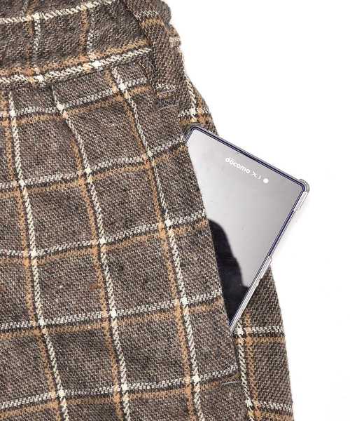 MinoriTY（マイノリティ）の「グレンチェックワイドパンツ/ウールタッチ（その他パンツ・メンズ・ベージュ/グレー・M/L）」の8枚目の写真