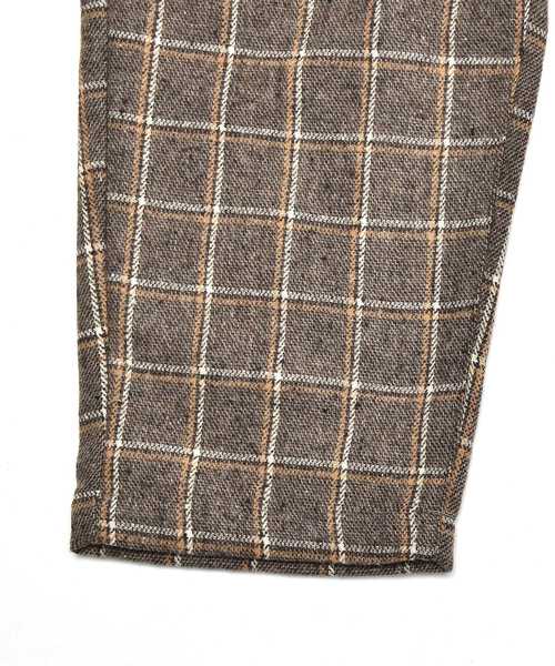 MinoriTY（マイノリティ）の「グレンチェックワイドパンツ/ウールタッチ（その他パンツ・メンズ・ベージュ/グレー・M/L）」の4枚目の写真