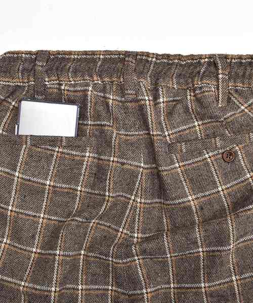 MinoriTY（マイノリティ）の「グレンチェックワイドパンツ/ウールタッチ（その他パンツ・メンズ・ベージュ/グレー・M/L）」の13枚目の写真
