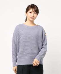 YECCA VECCA | ・釦ドルマンニットプルオーバー(ニット/セーター)