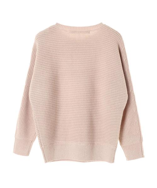 YECCA VECCA（イェッカヴェッカ）の「・釦ドルマンニットプルオーバー（ニット/セーター・レディース・アイボリー/ラベンダー/ライトベージュ/ダークネイビー・FREE）」の5枚目の写真