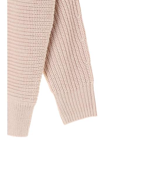 YECCA VECCA（イェッカヴェッカ）の「・釦ドルマンニットプルオーバー（ニット/セーター・レディース・アイボリー/ラベンダー/ライトベージュ/ダークネイビー・FREE）」の14枚目の写真