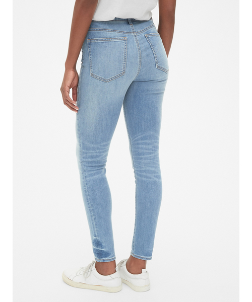 GAP（ギャップ）の「ハイライズ トゥルースキニージーンズ（隠しポケット付き）（デニムパンツ・レディース・ブルー・23/24/25/26/27/29/28）」の2枚目の写真
