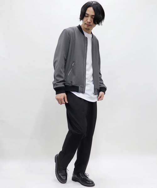 Confirm(コンファーム)の「Confirm / コンファーム カチオンリブブルゾン(MA-1・メンズ・ブラック/ベージュ/ネイビー/グレー・M/L)」の5枚目の写真
