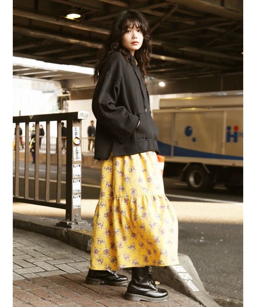 jouetie（ジュエティ）の「スリットBIGフーディー（パーカー・レディース・アイボリー/ブラック/レッド/ライトブルー・MEDIUM）」の14枚目の写真