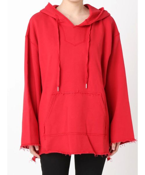 jouetie（ジュエティ）の「スリットBIGフーディー（パーカー・レディース・アイボリー/ブラック/レッド/ライトブルー・MEDIUM）」の15枚目の写真