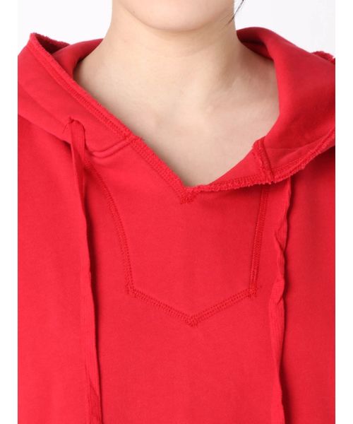 jouetie（ジュエティ）の「スリットBIGフーディー（パーカー・レディース・アイボリー/ブラック/レッド/ライトブルー・MEDIUM）」の19枚目の写真