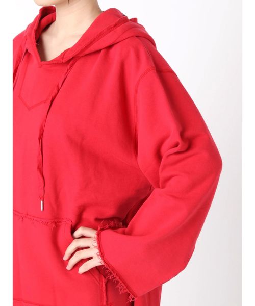 jouetie（ジュエティ）の「スリットBIGフーディー（パーカー・レディース・アイボリー/ブラック/レッド/ライトブルー・MEDIUM）」の17枚目の写真