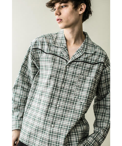 MONKEY TIME(モンキータイム)の「<monkey time> TARTAN CHECK WESTERN OPEN SHIRT/ウエスタンシャツ(シャツ/ブラウス・メンズ・ケリー/ピンク・M/XL/S/L)」の2枚目の写真