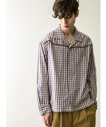 MONKEY TIME | ＜monkey time＞ TARTAN CHECK WESTERN OPEN SHIRT/ウエスタンシャツ(シャツ/ブラウス)