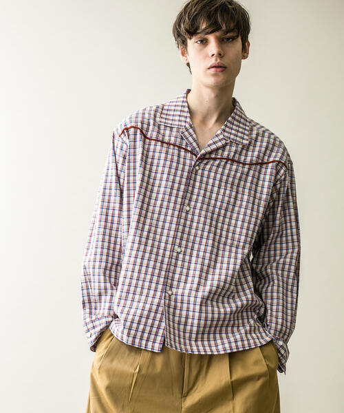 MONKEY TIME(モンキータイム)の「<monkey time> TARTAN CHECK WESTERN OPEN SHIRT/ウエスタンシャツ(シャツ/ブラウス・メンズ・ケリー/ピンク・M/XL/S/L)」の18枚目の写真