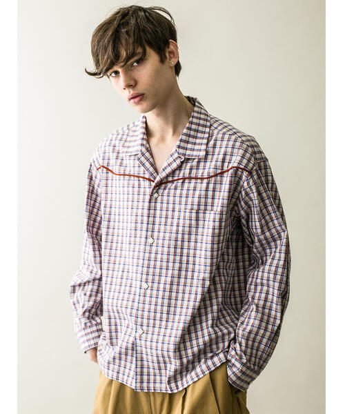 MONKEY TIME(モンキータイム)の「<monkey time> TARTAN CHECK WESTERN OPEN SHIRT/ウエスタンシャツ(シャツ/ブラウス・メンズ・ケリー/ピンク・M/XL/S/L)」の19枚目の写真