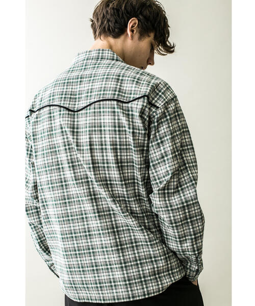 MONKEY TIME(モンキータイム)の「<monkey time> TARTAN CHECK WESTERN OPEN SHIRT/ウエスタンシャツ(シャツ/ブラウス・メンズ・ケリー/ピンク・M/XL/S/L)」の9枚目の写真