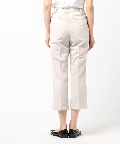 STYLEBLOCK(スタイルブロック)の「ツイルクロップドソフトベルボトムパンツ(その他パンツ・レディース・カーキ/ライトベージュ/ブラック/アイボリー・M)」の6枚目の写真