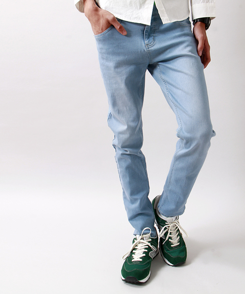 WEGO（ウィゴー）の「WEGO/スレンダーストレッチデニムパンツ（デニムパンツ・メンズ・ライトインディゴブルー/ブラック/ダークインディゴブルー・MEDIUM/LARGE）」の3枚目の写真