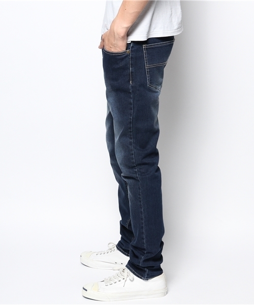 WEGO（ウィゴー）の「WEGO/スレンダーストレッチデニムパンツ（デニムパンツ・メンズ・ライトインディゴブルー/ブラック/ダークインディゴブルー・MEDIUM/LARGE）」の4枚目の写真