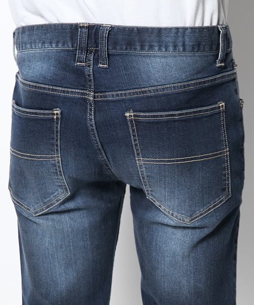 WEGO（ウィゴー）の「WEGO/スレンダーストレッチデニムパンツ（デニムパンツ・メンズ・ライトインディゴブルー/ブラック/ダークインディゴブルー・MEDIUM/LARGE）」の7枚目の写真