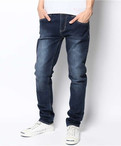 WEGO（ウィゴー）の「WEGO/スレンダーストレッチデニムパンツ（デニムパンツ・メンズ・ライトインディゴブルー/ブラック/ダークインディゴブルー・MEDIUM/LARGE）」の17枚目の写真