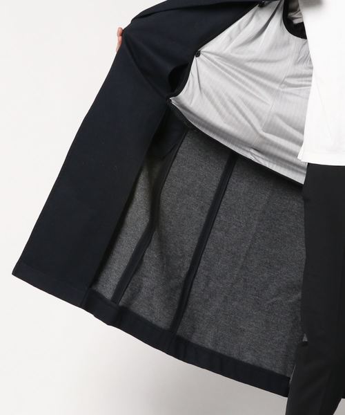 Milok(ミロック)の「MAXI TRENCH COAT(トレンチコート・メンズ・ネイビー・44/46)」の2枚目の写真