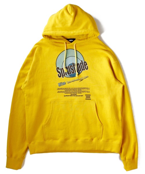 MYne（マイン）の「MYne マイン / Sprushade hoodie プリントスウェットビッグシルエットパーカー / G04HD251（パーカー・メンズ・ブラック/イエロー/グリーン・SMALL/MEDIUM/LARGE）」の3枚目の写真