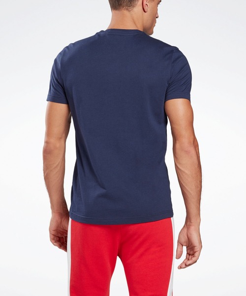 Reebok(リーボック)の「グラフィック シリーズ スタックト Tシャツ / Graphic Series Stacked Tee(Tシャツ/カットソー・メンズ・ホワイト/ブラック/ブラック×レッド/ホワイト×ネイビー/ネイビー/ヘザーグレー/ネイビー×ホワイト/アーミー/レッド・SMALL/MEDIUM/LARGE/X-LARGE/XX-LARGE/XXX-LARGE/X-SMALL)」の11枚目の写真