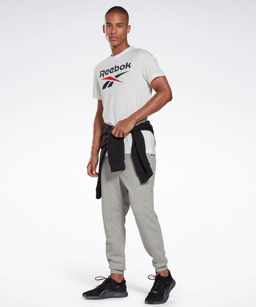 Reebok(リーボック)の「グラフィック シリーズ スタックト Tシャツ / Graphic Series Stacked Tee(Tシャツ/カットソー・メンズ・ホワイト/ブラック/ブラック×レッド/ホワイト×ネイビー/ネイビー/ヘザーグレー/ネイビー×ホワイト/アーミー/レッド・SMALL/MEDIUM/LARGE/X-LARGE/XX-LARGE/XXX-LARGE/X-SMALL)」の12枚目の写真