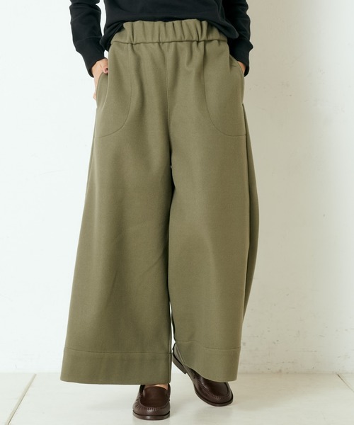 PUAL CE CIN（ピュアルセシン）の「ＷゴムワイドＰＴ（その他パンツ・レディース・ベージュ/カーキ/チャコールグレー/ネイビー・FREE）」の3枚目の写真