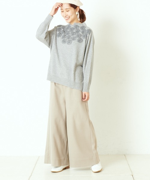 PUAL CE CIN（ピュアルセシン）の「ＷゴムワイドＰＴ（その他パンツ・レディース・ベージュ/カーキ/チャコールグレー/ネイビー・FREE）」の18枚目の写真