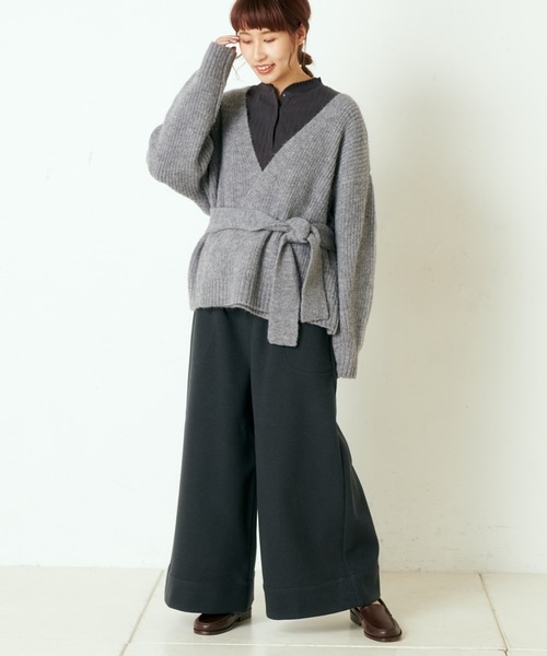 PUAL CE CIN（ピュアルセシン）の「ＷゴムワイドＰＴ（その他パンツ・レディース・ベージュ/カーキ/チャコールグレー/ネイビー・FREE）」の22枚目の写真