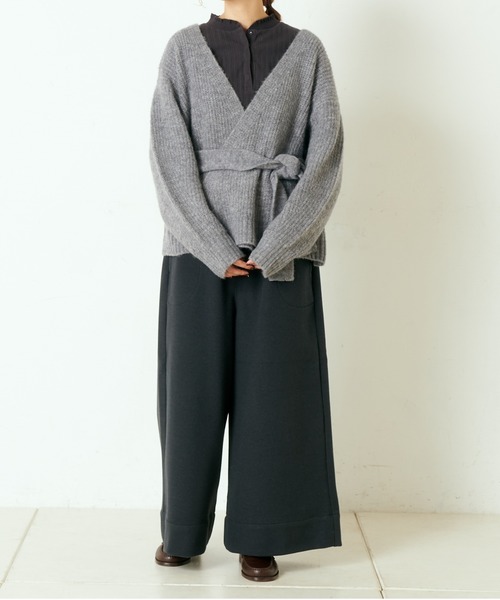 PUAL CE CIN（ピュアルセシン）の「ＷゴムワイドＰＴ（その他パンツ・レディース・ベージュ/カーキ/チャコールグレー/ネイビー・FREE）」の7枚目の写真