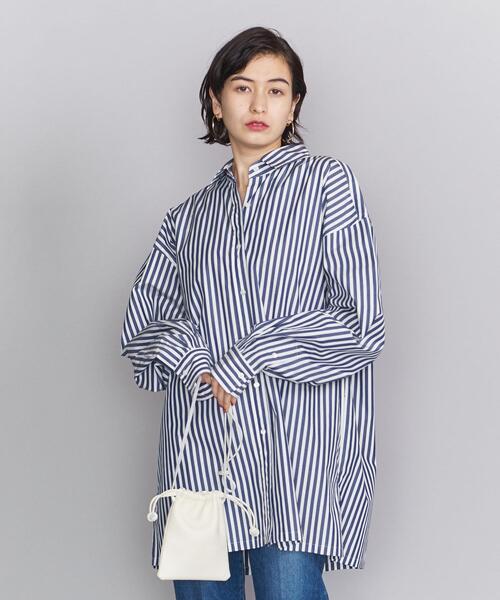 BEAUTY&YOUTH UNITED ARROWS(ビューティーアンドユースユナイテッドアローズ)の「BY∴ TRADITIONAL 100/2 コットンワイドシャツ ◆(シャツ/ブラウス・レディース・ホワイト/その他3/コバルトブルー/その他1・38/36)」の20枚目の写真