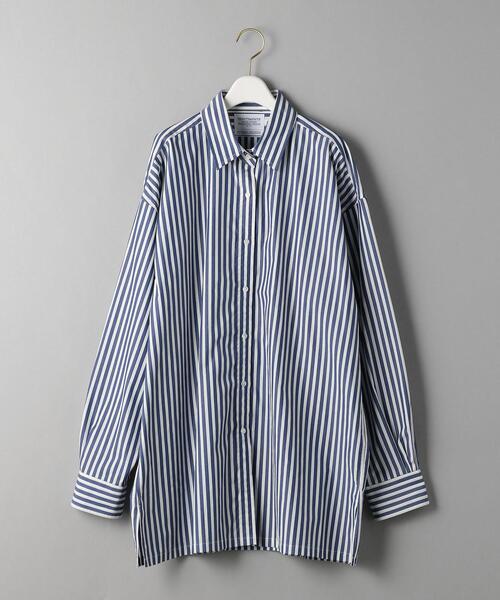 BEAUTY&YOUTH UNITED ARROWS(ビューティーアンドユースユナイテッドアローズ)の「BY∴ TRADITIONAL 100/2 コットンワイドシャツ ◆(シャツ/ブラウス・レディース・ホワイト/その他3/コバルトブルー/その他1・38/36)」の9枚目の写真