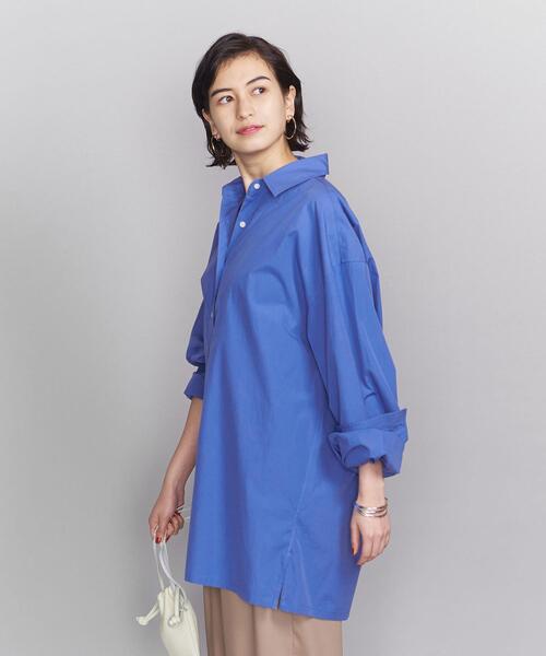 BEAUTY&YOUTH UNITED ARROWS(ビューティーアンドユースユナイテッドアローズ)の「BY∴ TRADITIONAL 100/2 コットンワイドシャツ ◆(シャツ/ブラウス・レディース・ホワイト/その他3/コバルトブルー/その他1・38/36)」の6枚目の写真