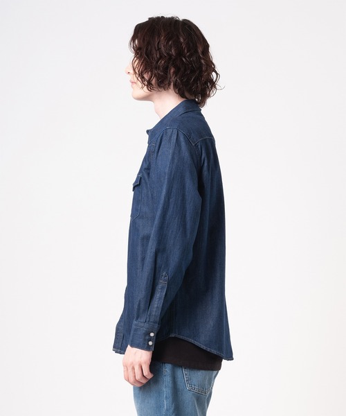 Levi's（リーバイス）の「Levi's/リーバイス BARSTOW ウエスタンシャツ STANDARD RED CAST RINSE（シャツ/ブラウス・メンズ・ダークインディゴブルー・S/M/L/XL）」の12枚目の写真