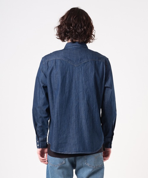 Levi's（リーバイス）の「Levi's/リーバイス BARSTOW ウエスタンシャツ STANDARD RED CAST RINSE（シャツ/ブラウス・メンズ・ダークインディゴブルー・S/M/L/XL）」の11枚目の写真
