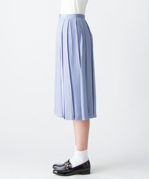 VIS（ビス）の「【with11月号掲載】ボックス入りプリーツスカート（スカート・レディース・サンドベージュ/サックスブルー/ピンク・MEDIUM/SMALL）」の5枚目の写真