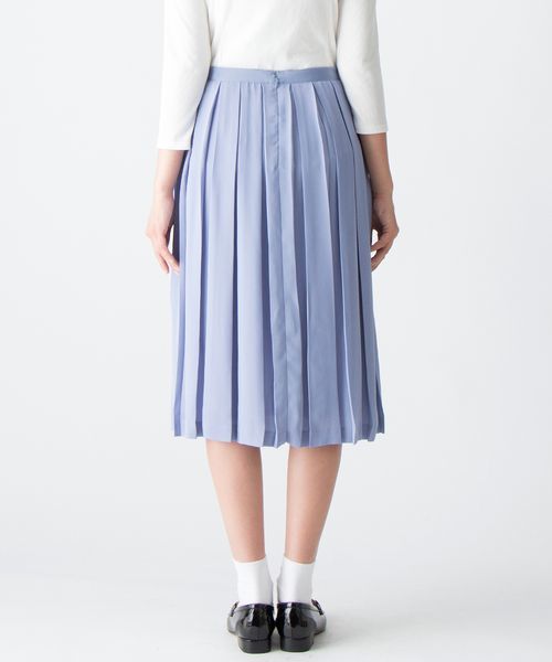 VIS（ビス）の「【with11月号掲載】ボックス入りプリーツスカート（スカート・レディース・サンドベージュ/サックスブルー/ピンク・MEDIUM/SMALL）」の6枚目の写真