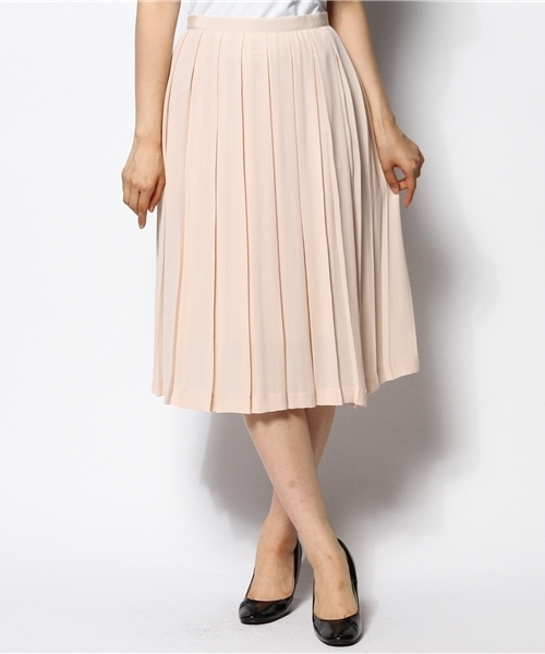 VIS（ビス）の「【with11月号掲載】ボックス入りプリーツスカート（スカート・レディース・サンドベージュ/サックスブルー/ピンク・MEDIUM/SMALL）」の12枚目の写真