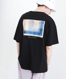 ART×EMMA CLOTHES別注 アート転写プリントビッグシルエット半袖カットソー バックプリント グラフィック カットソー