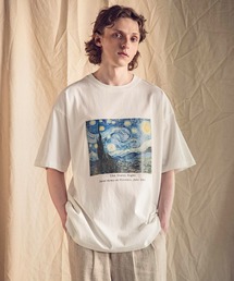 EMMA CLOTHES | ART×EMMA CLOTHES別注 アート転写プリントビッグシルエット半袖カットソー バックプリント グラフィック カットソー(Tシャツ/カットソー)