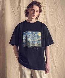 EMMA CLOTHES | ART×EMMA CLOTHES別注 アート転写プリントビックシルエット半袖カットソー バックプリント グラフィック カットソー(Tシャツ/カットソー)