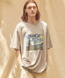 EMMA CLOTHES | ART×EMMA CLOTHES別注 アート転写プリントビックシルエット半袖カットソー バックプリント グラフィック カットソー(Tシャツ/カットソー)